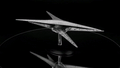 Modern Basestar (2004 Series) Diecast Model Ship (Battlestar Galactica The Official Ships Collection Eaglemoss), side angle