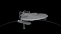 U.S.S. Edison NCC-1683 (Hoover-class) Discovery Ships Model Diecast Ship SSDUK015 (Eaglemoss / Star Trek), side angle