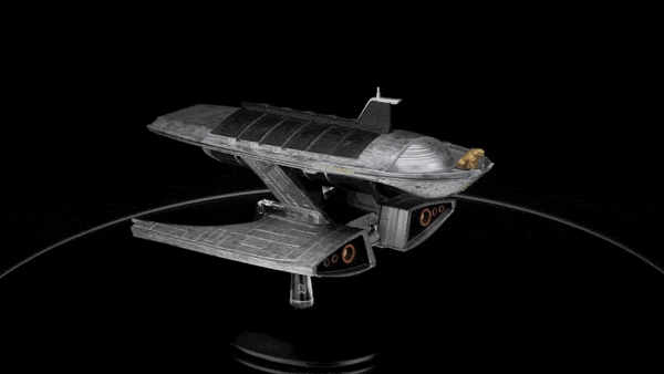 The Festoon (Baron Grimes' Ship) Discovery Ships Model Diecast Ship SSDUK016 (Eaglemoss / Star Trek), side angle