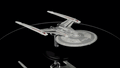 U.S.S. Kerala NCC-1255 (Shepard Class) Discovery Ships Model Diecast Ship (Eaglemoss / Star Trek), side angle