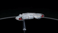 U.S.S. Defiant NX-74205 (Defiant-class) Diecast Model Ship (Eaglemoss / Star Trek), side angle
