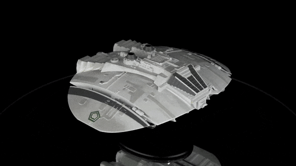 Classic Cylon Raider (TOS) Diecast Model Ship (Battlestar Galactica: The Official Ships Collection), alternate view