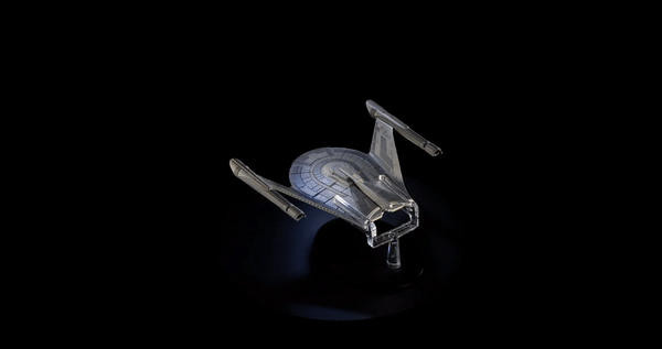 Romulan Bird-of-Prey (23rd century) Model Diecast Ship Picard Universe (Eaglemoss / Star Trek), rear view