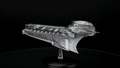 Klingon Cleave Ship Discovery Ships Model Diecast Ship (Eaglemoss / Star Trek), side angle
