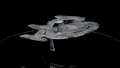 U.S.S. Europa NCC-1648 Discovery Ships Model Diecast Ship (Eaglemoss / Star Trek), side angle