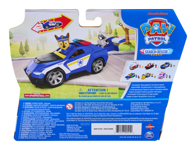 Paw Patrol Search & Rescue Chase Rescue Cruiser Vehicle with 2 Figures