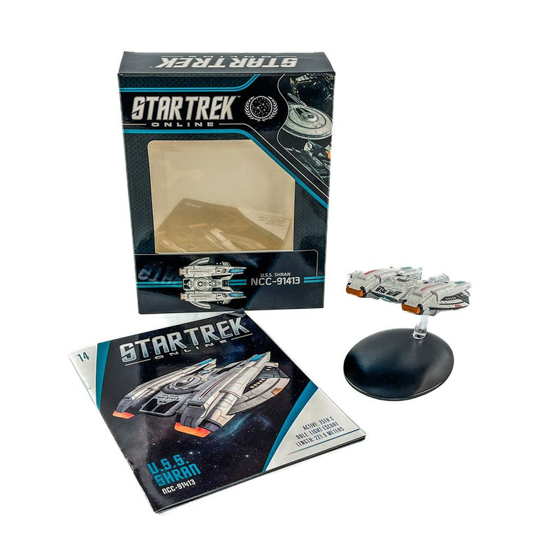 U.S.S. Shran NCC-91413 - Shran-class Light Escort Model Diecast Ship STO (Eaglemoss / Star Trek), rear view