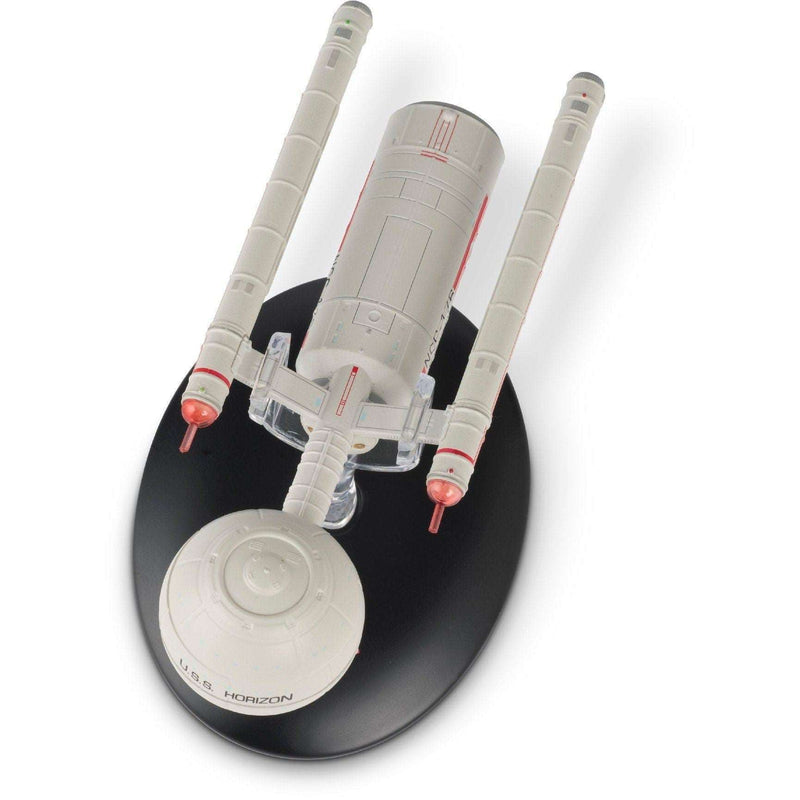 Daedalus-class (U.S.S. Horizon NCC-176) Starship Die Cast Ship STDC100 (Eaglemoss / Star Trek), rear view