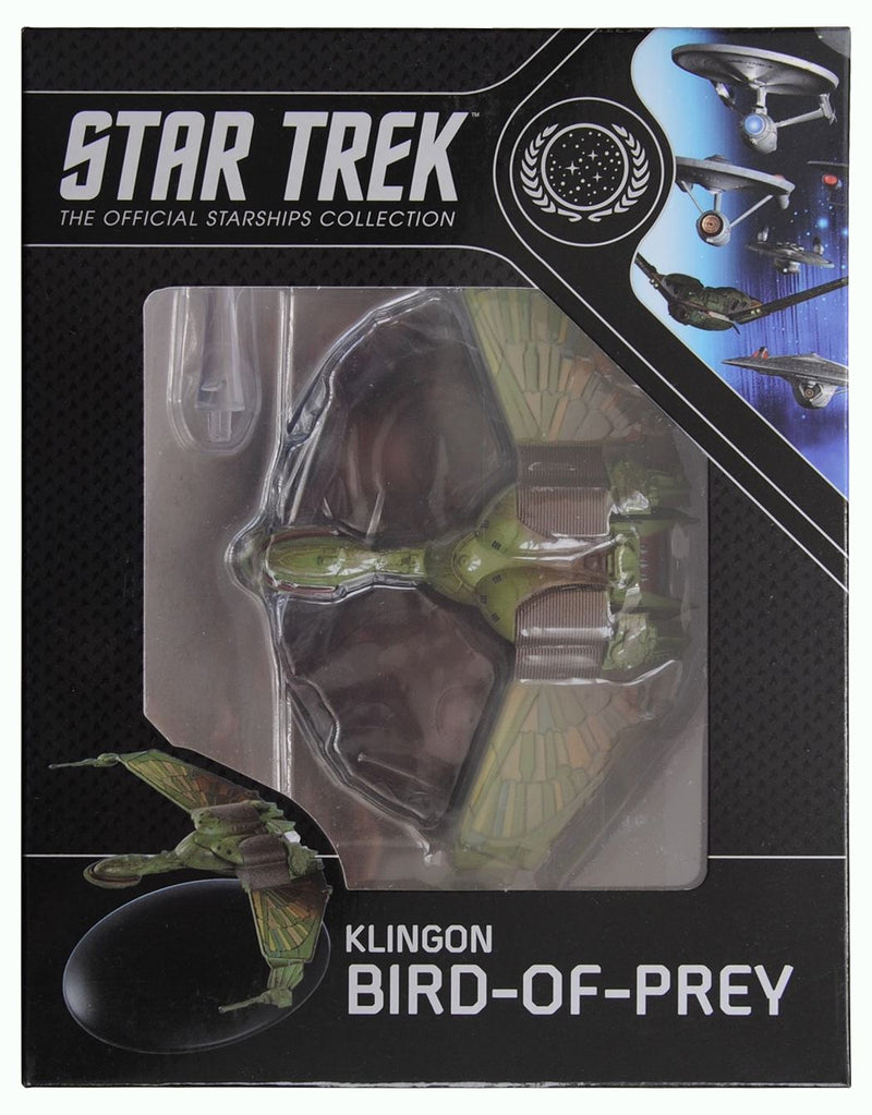Klingon Bird-of-Prey (B'rel-class) Model Die Cast Ship (Eaglemoss / Star Trek), size reference