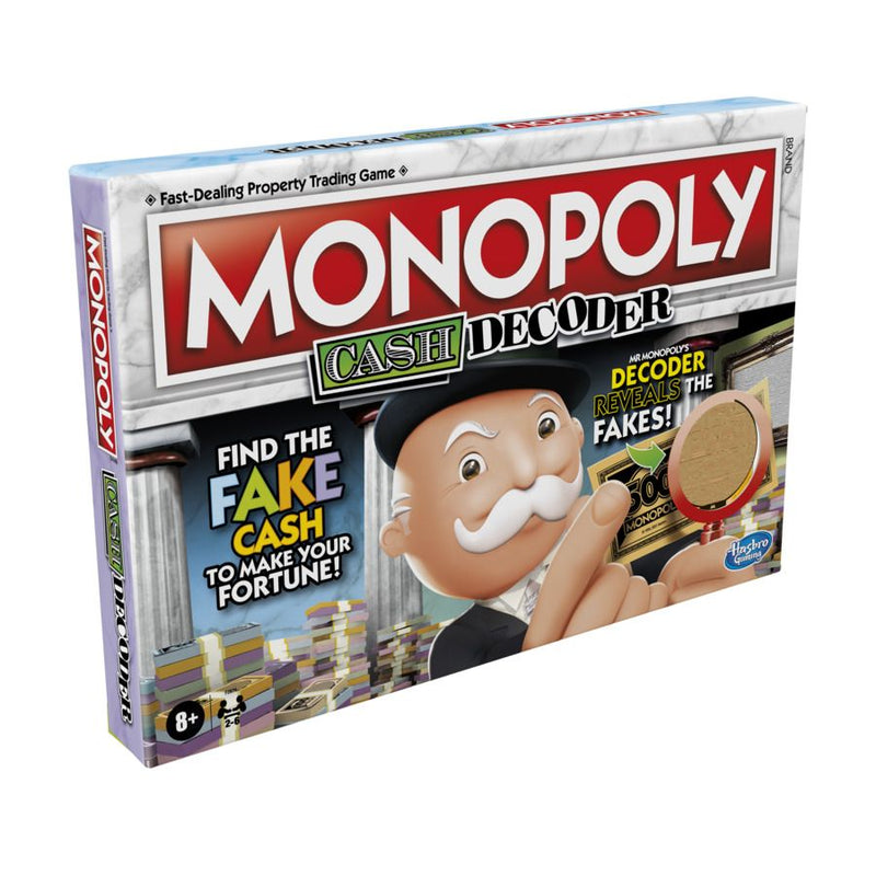 Monopoly Cash Decoder Board Game, close-up detail