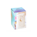 Iridescent White Moon Pillar Oil Burner