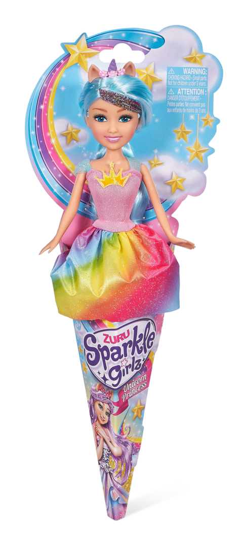 Sparkle Girlz 10.5" Unicorn Princess Cone Assortment - Image