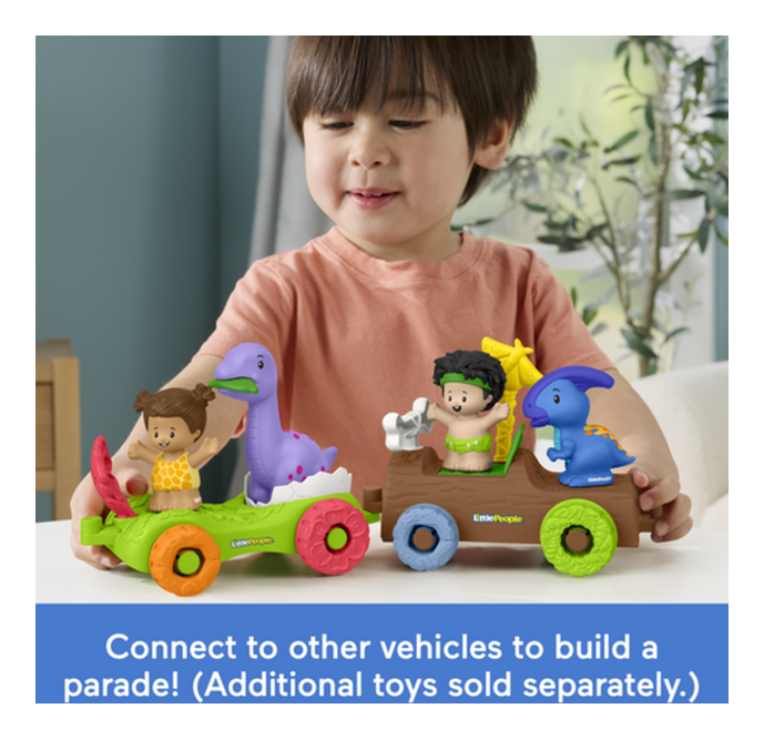 Fisher-Price Little People Dinosaur Parade Vehicle Collection - Image