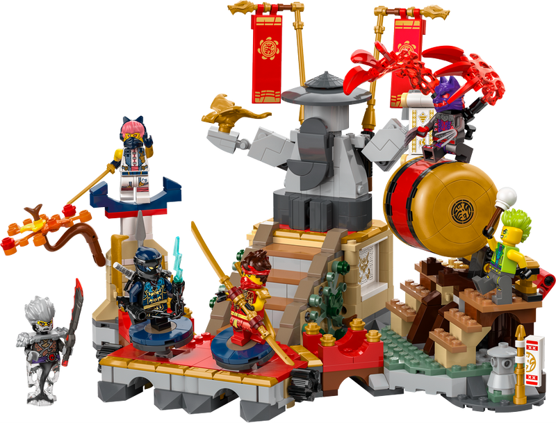 Lego Ninjago 71818 Tournament Battle Arena Playset for Ages 7 and Up, close-up detail