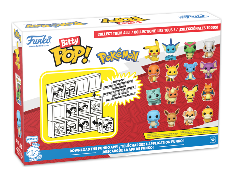 Bitty Pop! - Pokemon - Squirtle 4 Pack - Image