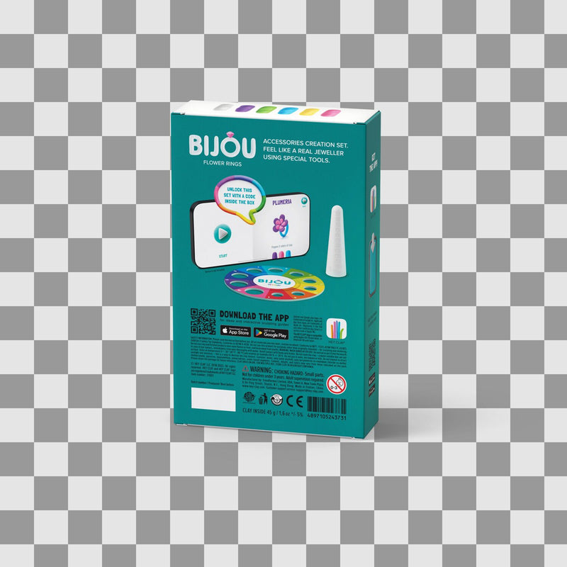 Hey Clay Bijou Flower Rings 5 Cans - Image