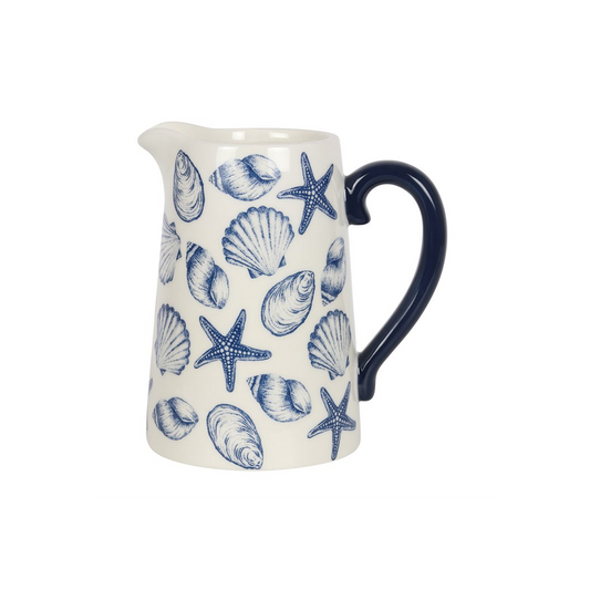 17cm Seashell Ceramic Flower Jug, alternate view