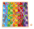Wooden 2-in-1 Ludo And Snakes & Ladders - Image
