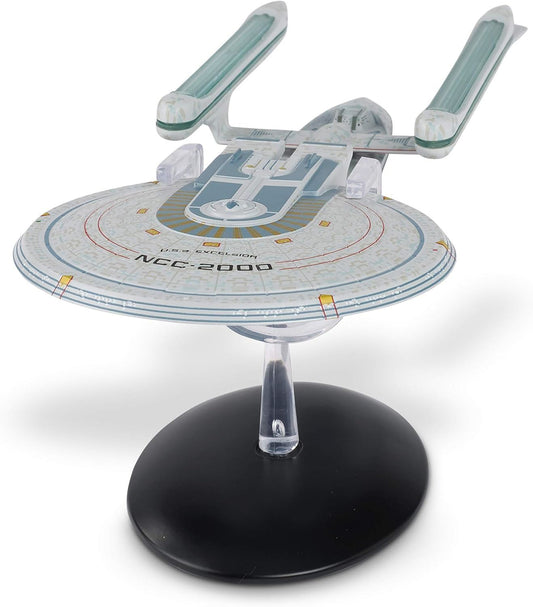 U.S.S. Excelsior NCC-2000 XL EDITION Model Die Cast Ship (Eaglemoss / Star Trek), alternate view