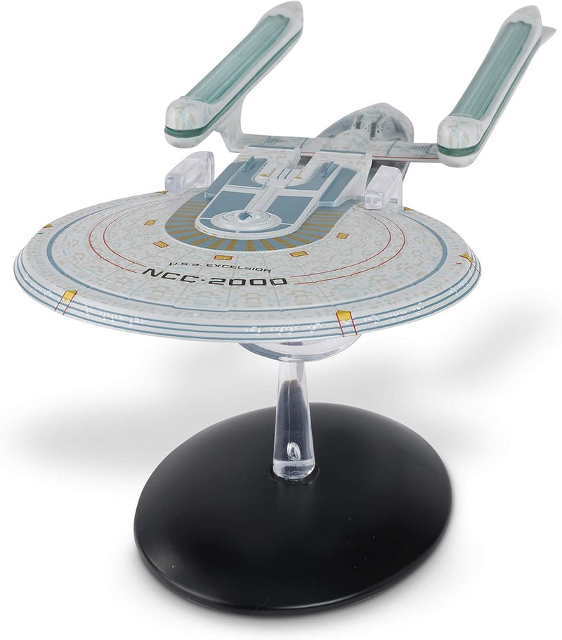 U.S.S. Excelsior NCC-2000 XL EDITION Model Die Cast Ship (Eaglemoss / Star Trek), alternate view