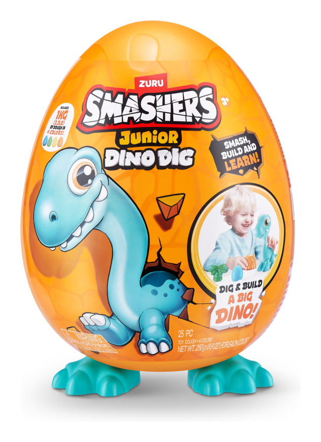 Smashers Junior Dino Dig S1 Large Egg Assorted - Image