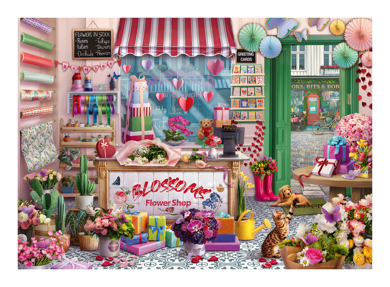 Blossoms Flower Shop 1000 Piece Jigsaw Puzzle