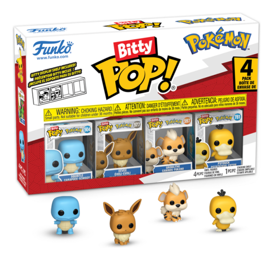 Bitty Pop! Pokemon Squirtle 4 Pack