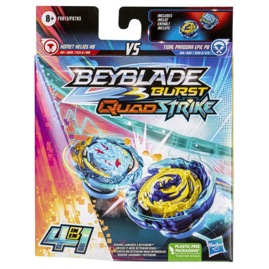 Beyblade Komet Helios H8 & Tidal Pandora Epic P8 Dual Pk
