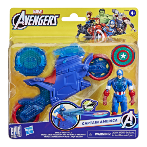 Marvel Captain America Avengers Epic World of Action Shield Shot Cycle