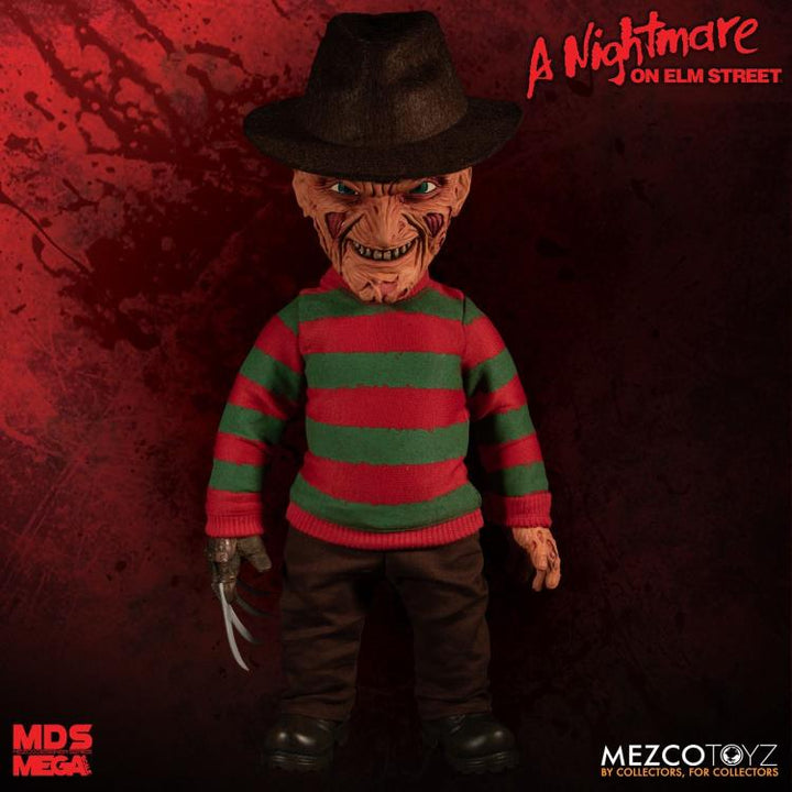 A Nightmare on Elm Street Mezco Designer Series Mega Scale Talking Freddy Krueger