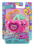 Polly Pocket Doll & Micro Compact, Keychain and Sticker Sheet - Image