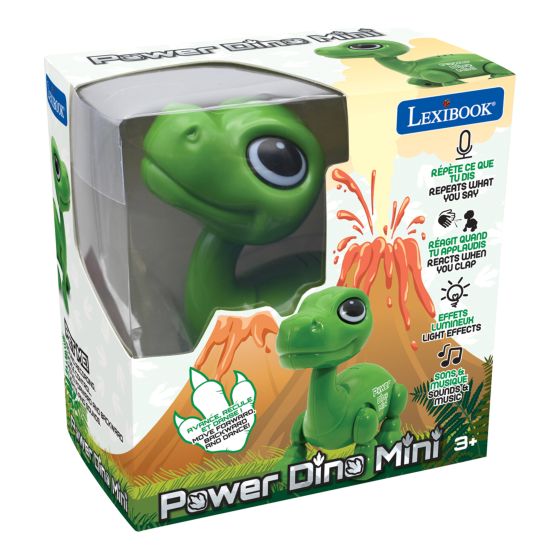 Power Dino Mini Dinosaur Robot With Lights & Sounds