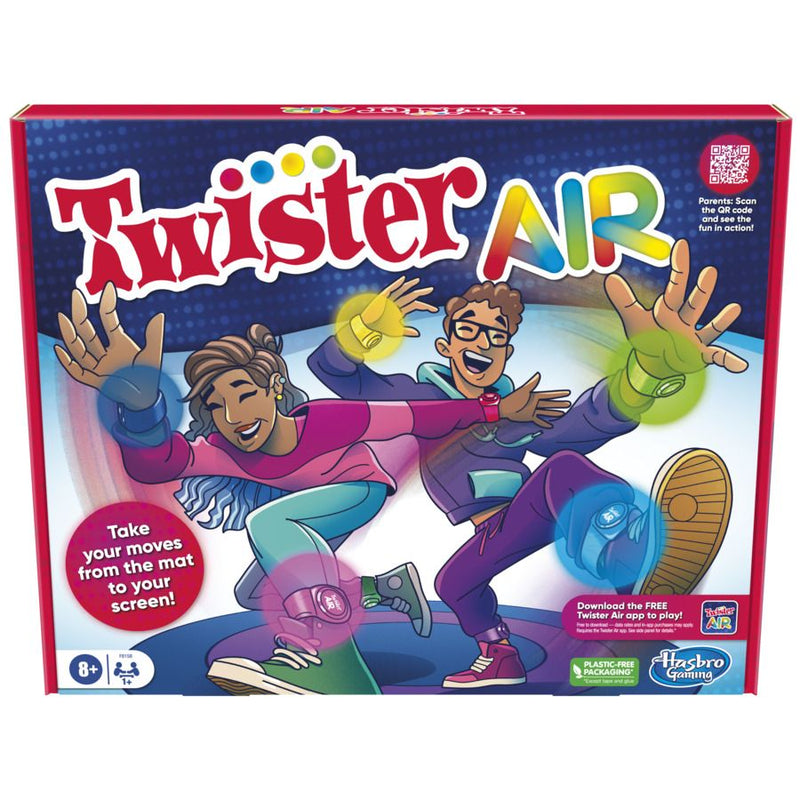 Hasbro Gaming Twister Air, showing reverse