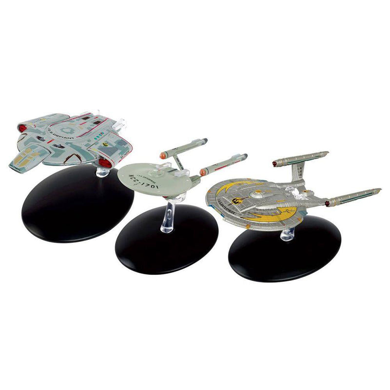 Mirror Universe Ships Set Of 3 (I.S.S. Enterprise NX-01, I.S.S. Defiant NX-74205 & I.S.S. Enterprise NCC-1701, alternate view