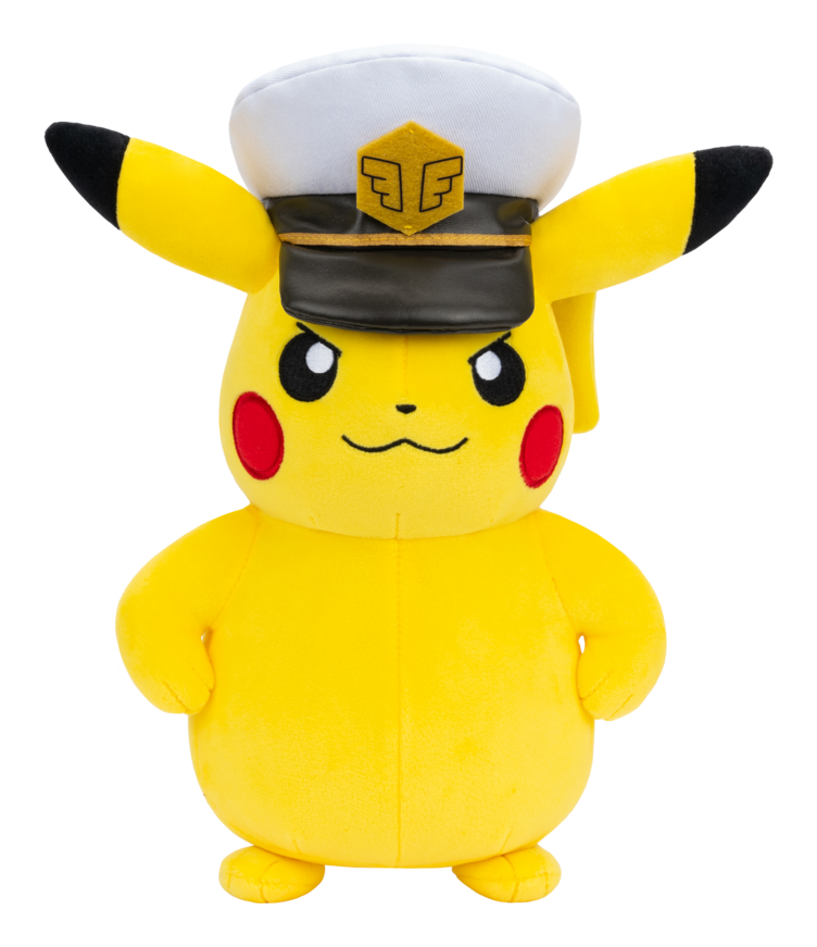 Pokemon 8" Plush Captain Pikachu - Image