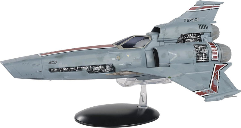 Viper Mk III (Blood and Chrome) Model Diecast Ship (Eaglemoss / Battlestar Galactica), side angle