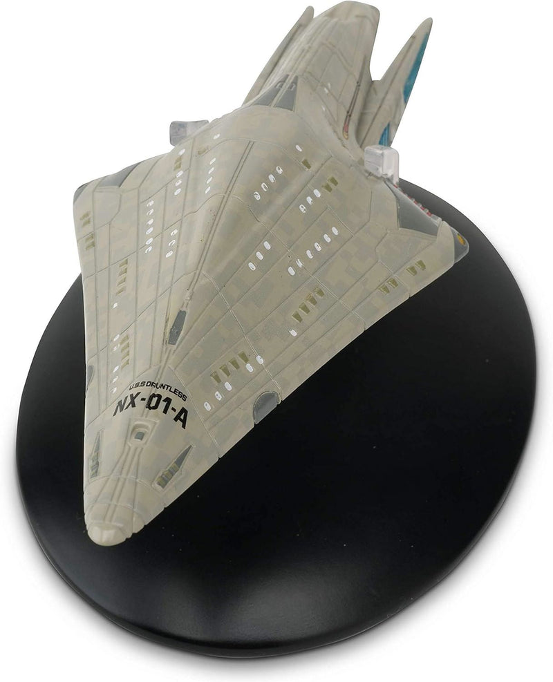 U.S.S. Dauntless™ NX-01-A Model Die Cast Ship (Eaglemoss / Star Trek), rear view