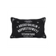 Small Rectangular Black and White Talking Board Cushion
