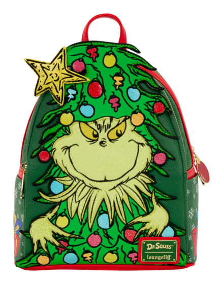 Loungefly Dr.Suess Grinch Holiday Mini Backpack