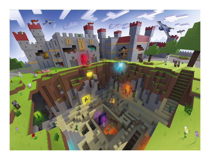 Minecraft Cutaway XXL 300 Piece Jigsaw Puzzle - Image