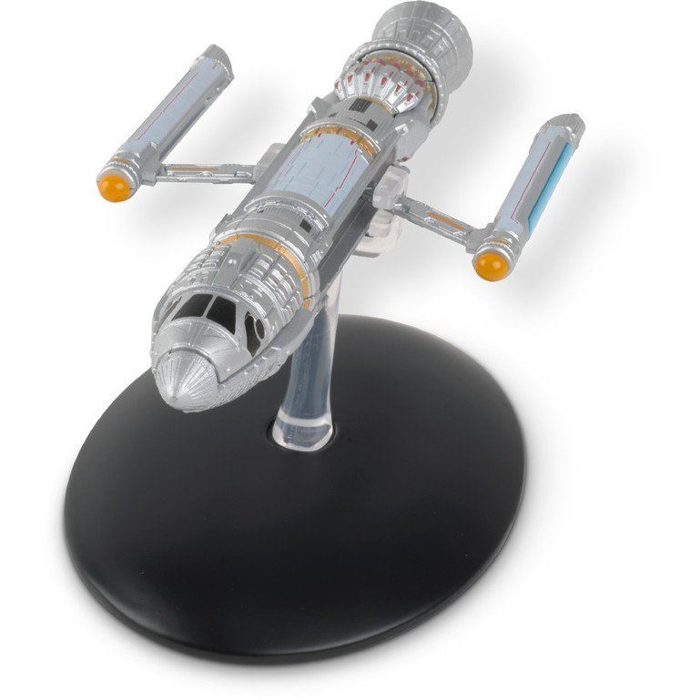 The Phoenix Model Die Cast Ship (Eaglemoss / Star Trek), in display