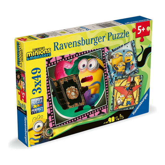 Minions 3 3x 49 Piece Jigsaw Puzzles