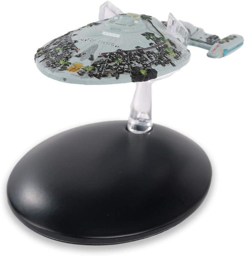 Assimilated U.S.S. Voyager Model Diecast Ship BONUS ISSUE (Eaglemoss / Star Trek), side angle