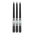Set of 3 Black Magic Moon Phase Taper Candles