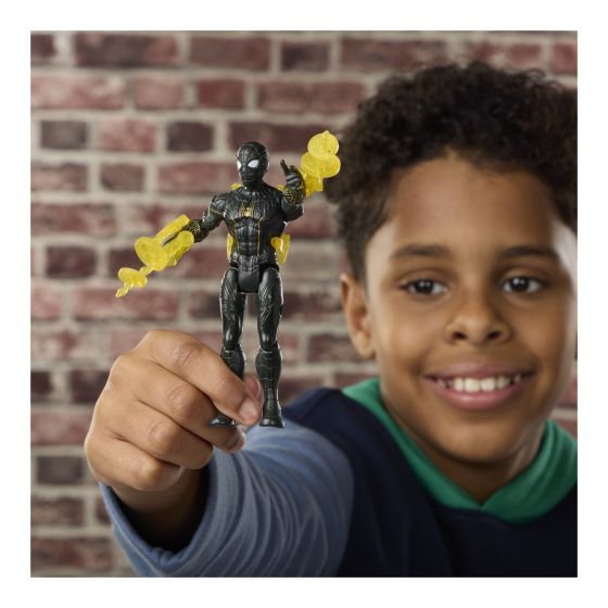 Marvel Studios Far From Home ActionVerse Spider-Man Black and Gold Suit
