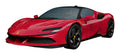 Ferrari Stradale 108 Piece 3D Puzzle, side angle