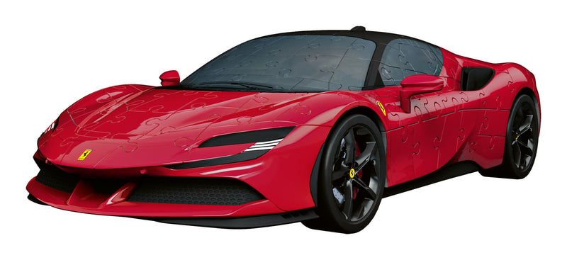 Ferrari Stradale 108 Piece 3D Puzzle, side angle