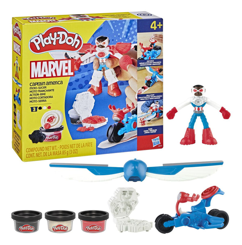 Play-Doh Marvel Captain America Moto-Slicer Playset - Image
