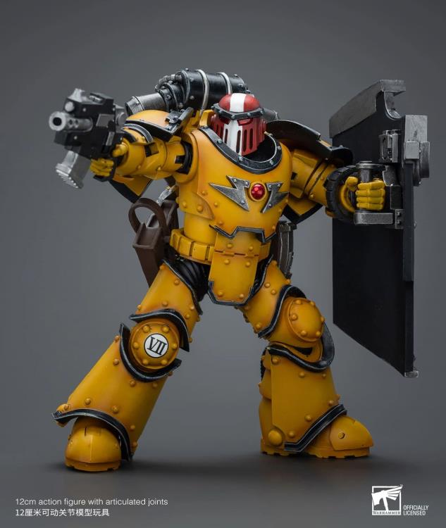 Warhammer 40k Imperial Fists Legion MkIII Breacher Squad Sergeant with Thunder Hammer 1/18 Scale Figure