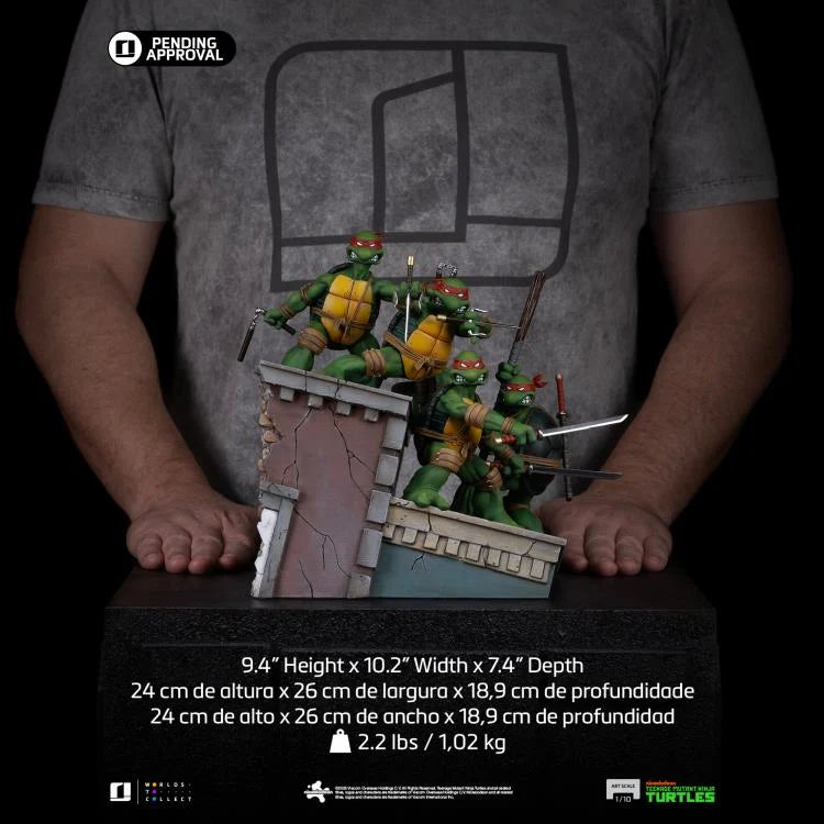 Iron Studios Teenage Mutant Ninja Turtles TMNT Set Deluxe 1/10 Art Scale Statue